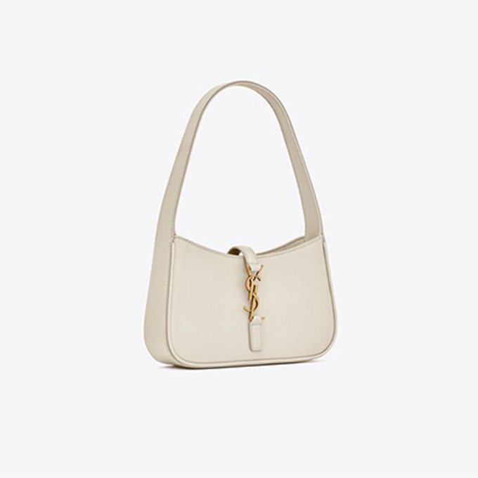 9a+ ysl le 5 a 7 smooth leather mini hobo shoulder bag